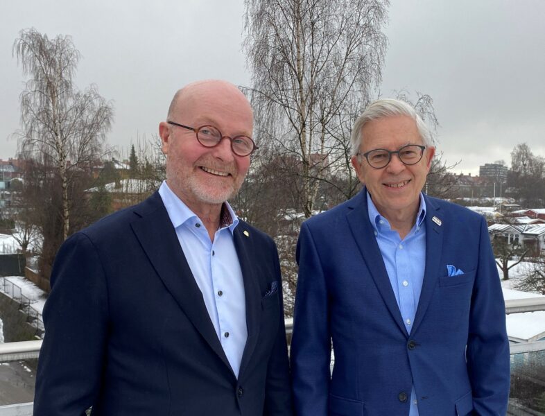 Från vänster Per Vult von Steyern och Jon E. Dahl.